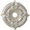 Ekena Millwork Attica PVC Ceiling Medallion (Canopies up to 6 3/4"), 19"OD x 3 1/2"ID x 1"P, Bright Coat Aluminum CMP19ATBAL - alternate 1